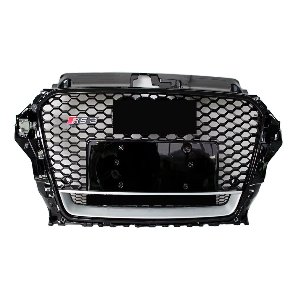 2013-2016 Audi A3 S3 8V To RS3/R3 Style High Quality ABS Honeycomb Front Bumper Grill