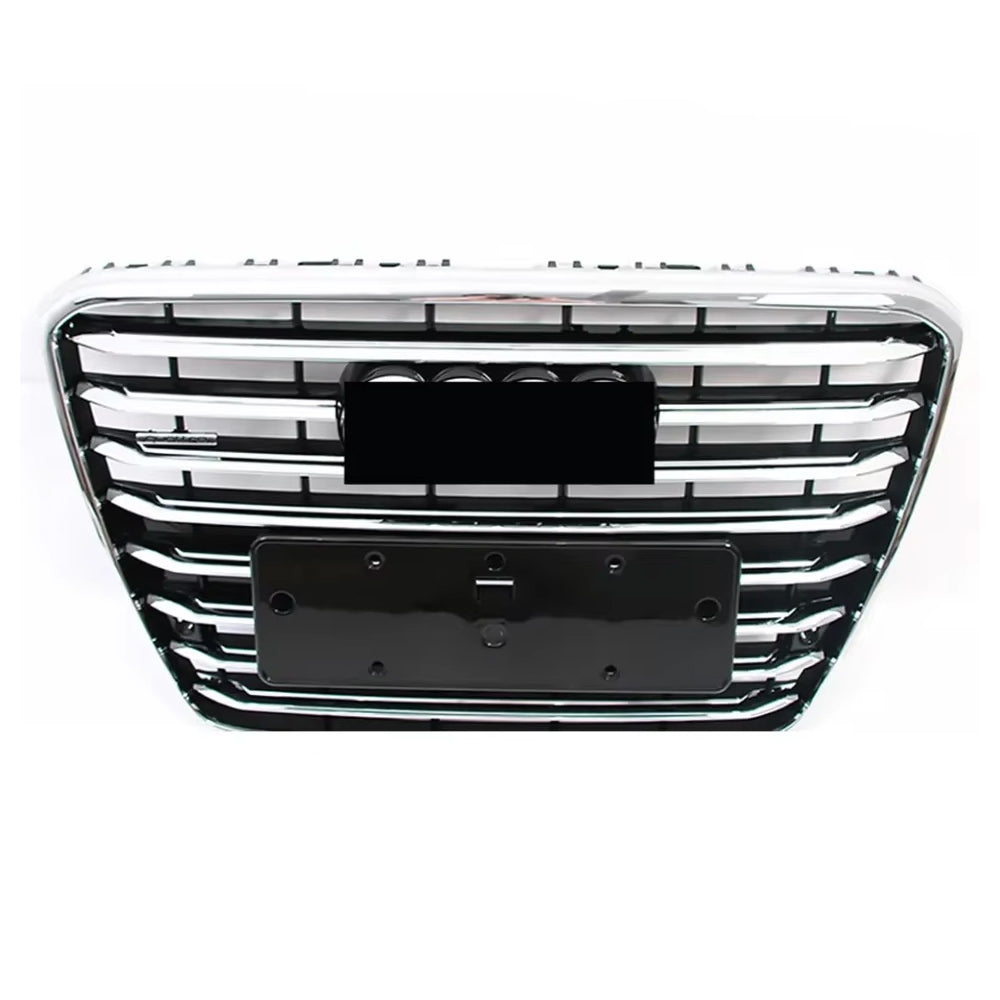 2010-2014 Audi A8 D4 Chrome Black High Quality ABS Front Bumper Grill 4H0 853 651  Radiator Grille