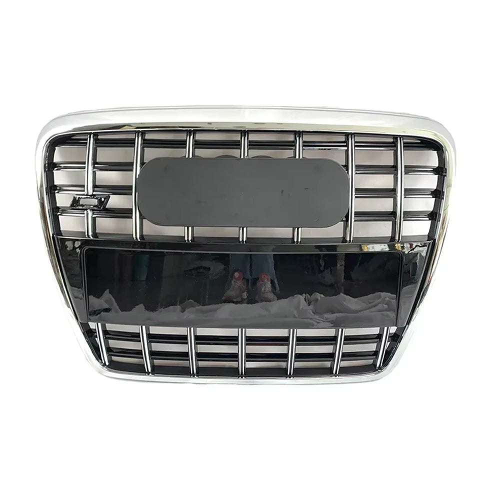 2005-2011 Audi A6 S6 C6 To S6 Style Front Bumper Grille Grey And Chrome Trim Grill High Quality Upper Grille