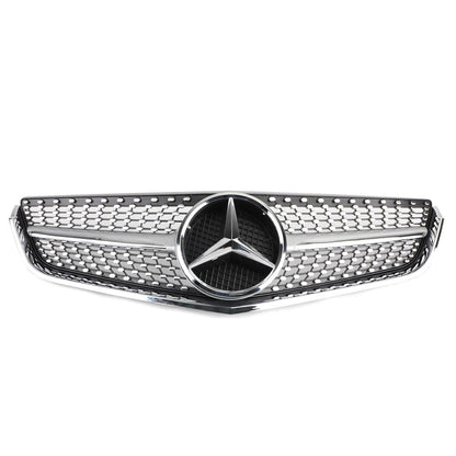 2009-2013 Mercedes Benz E-Class W207 C207 Coupe Convertible AMG Front Grill Chrome Replacement Grille
