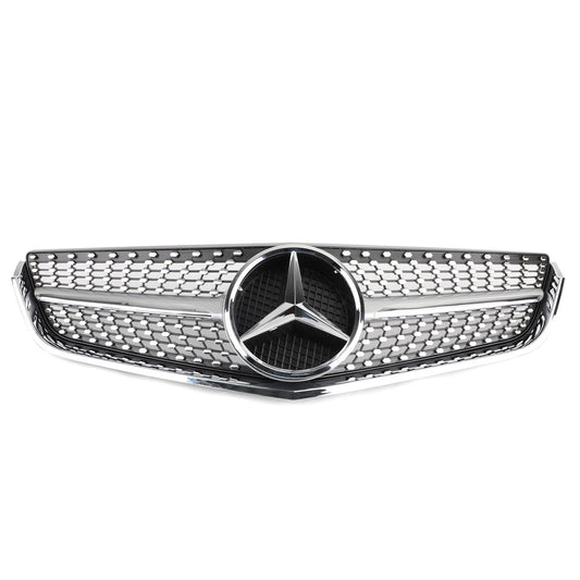 2009-2013 Mercedes Benz E-Class W207 C207 Coupe Convertible AMG Front Grill Chrome Replacement Grille