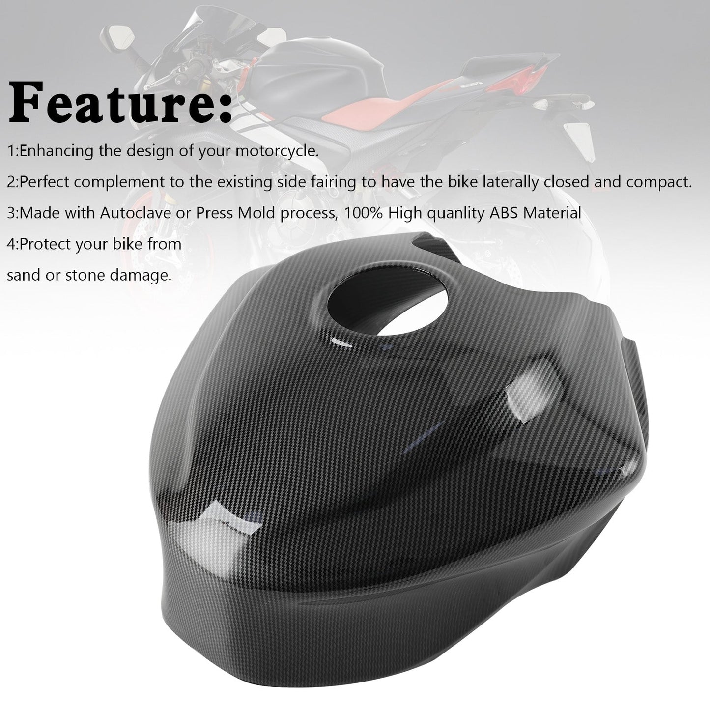 Protector de carenado para la tapa del depósito de gasolina de Aprilia RS 660 RS660 20-24