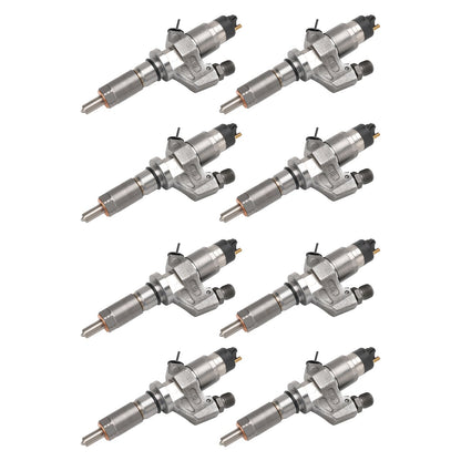 2001-2004.5 GMC Sierra 2500HD 3500HD 6.6L LB7 Duramax Diesel 8PCS Fuel Injectors 0445120008 0986435502 97208074