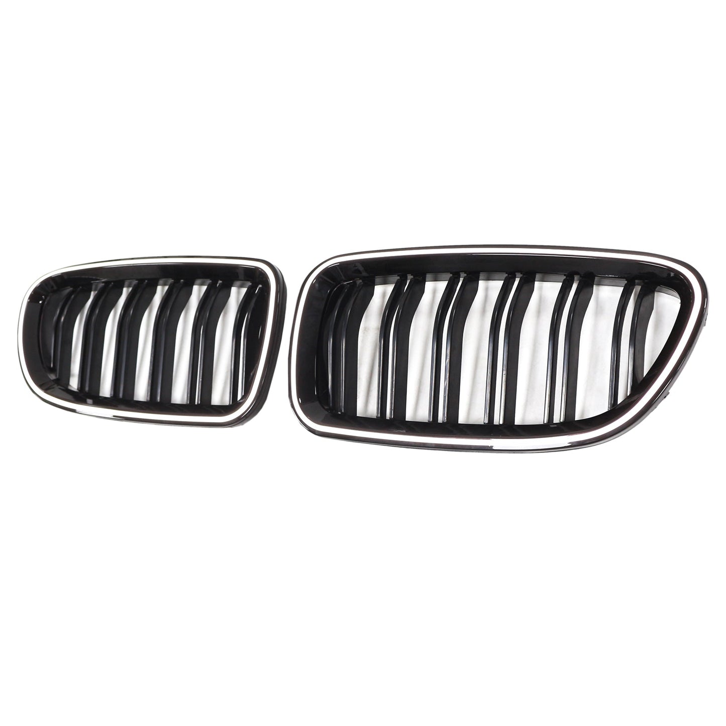 01.2009-10.2016 BMW 5-Series F10 Kidney Bumper Grill Grille Gloss Black 51137203649 51137203650
