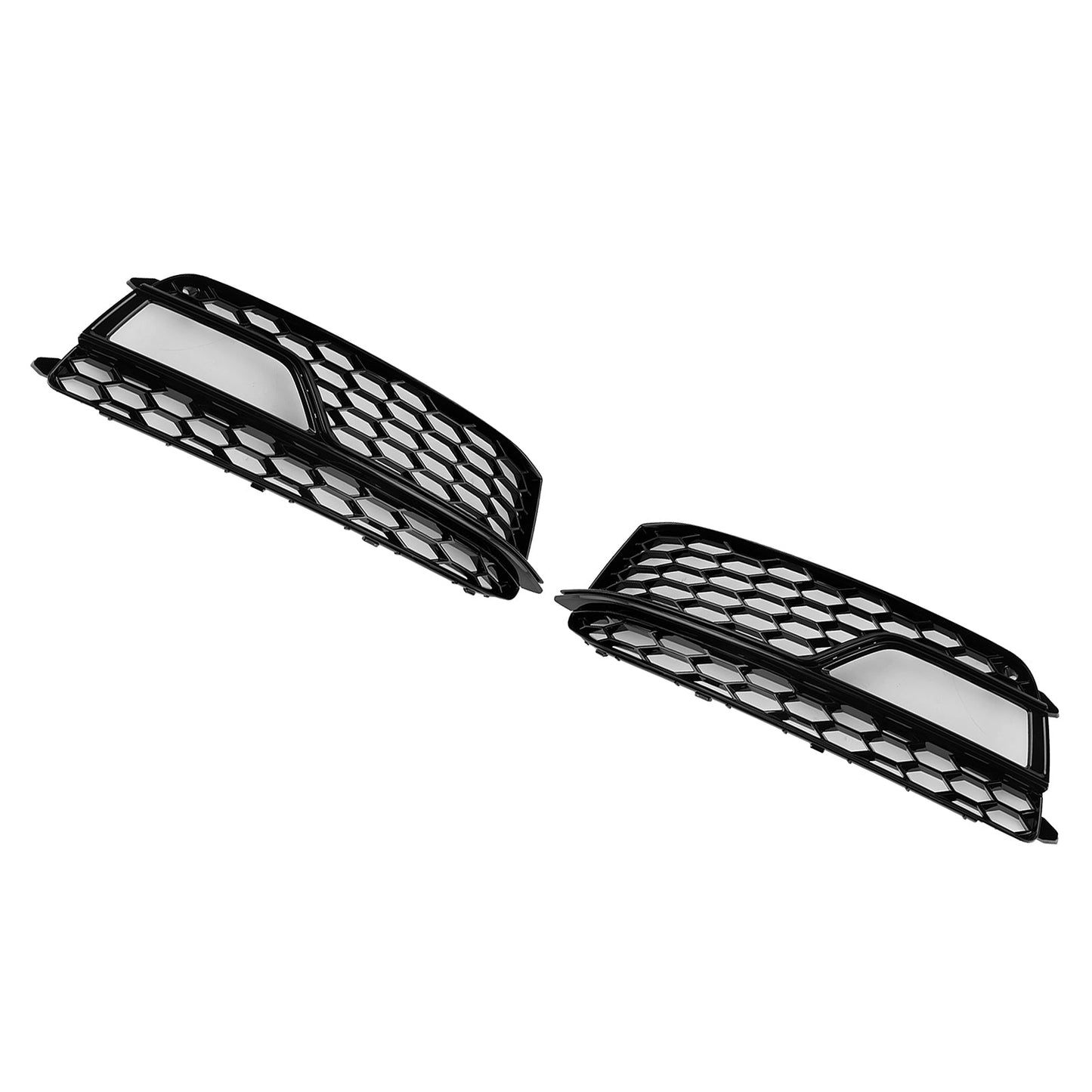 2013-2016 2PCS Front Fog Lamp Black Grille Grill Fit AUDI A5 S-Line S5