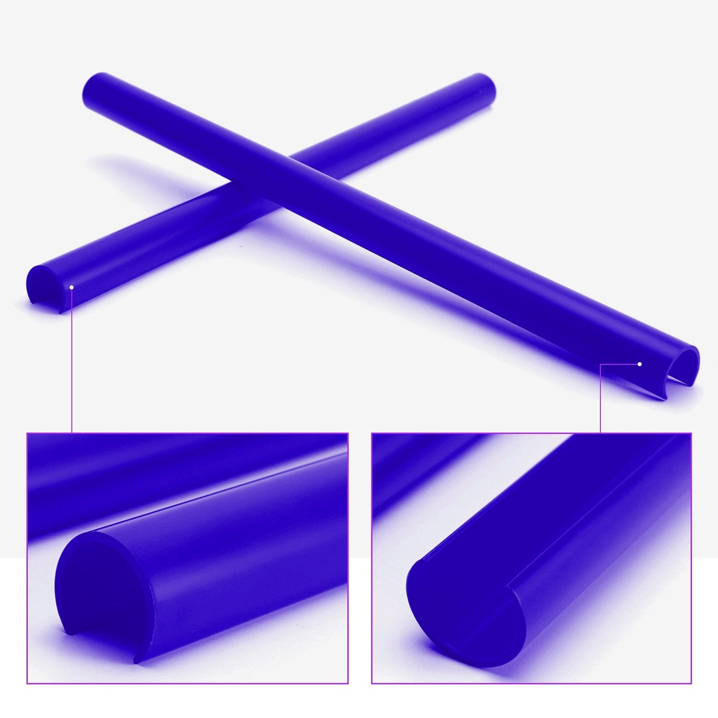 Barre de support de calandre en V pour BMW E60, bleu