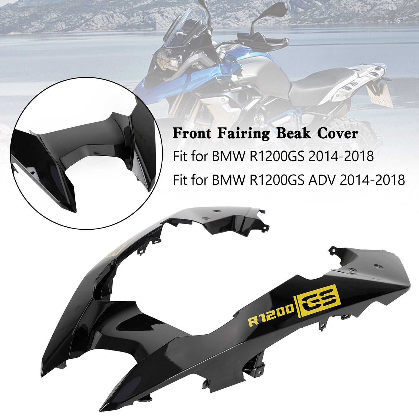 Front Nose Fairing Beak Fender Cover For For BMW R1200GS / ADV 2014-2018