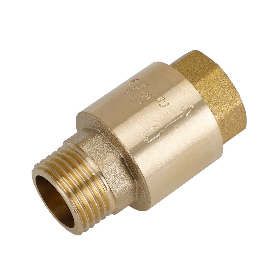 Brass Check Valve G1/2" G3/4" G1" M To F Thread Non-Return Backflow Prevention, G3/4"