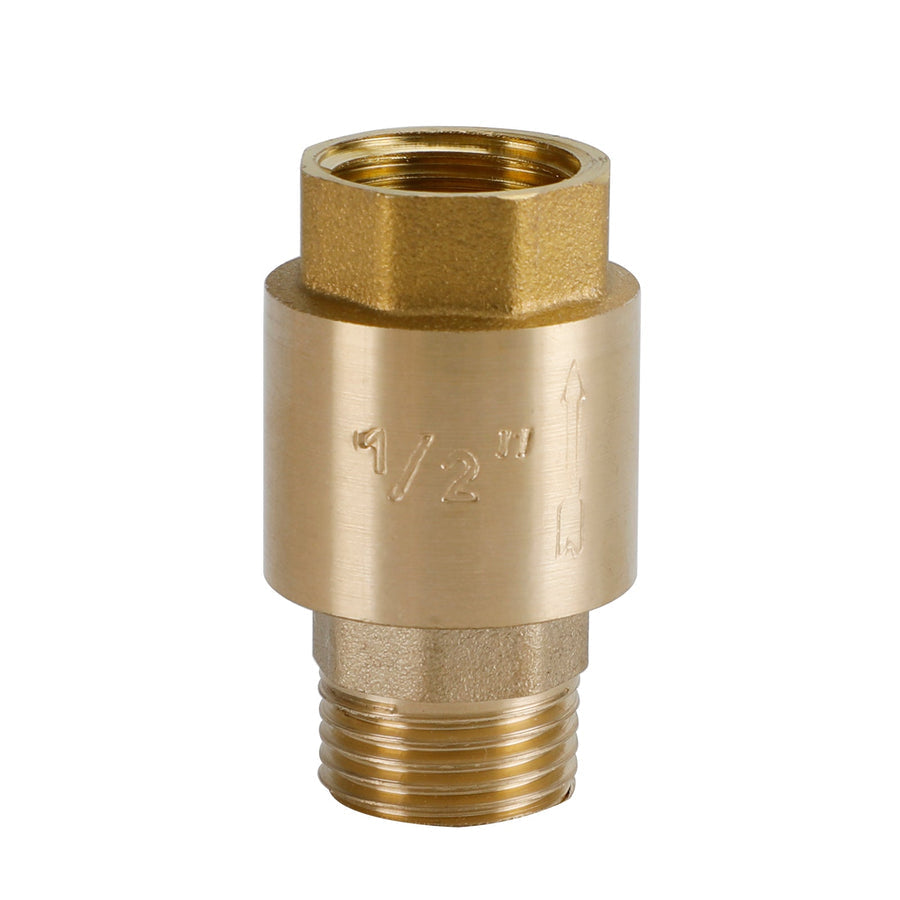 Brass Check Valve G1/2" G3/4" G1" M To F Thread Non-Return Backflow Prevention, G3/4"