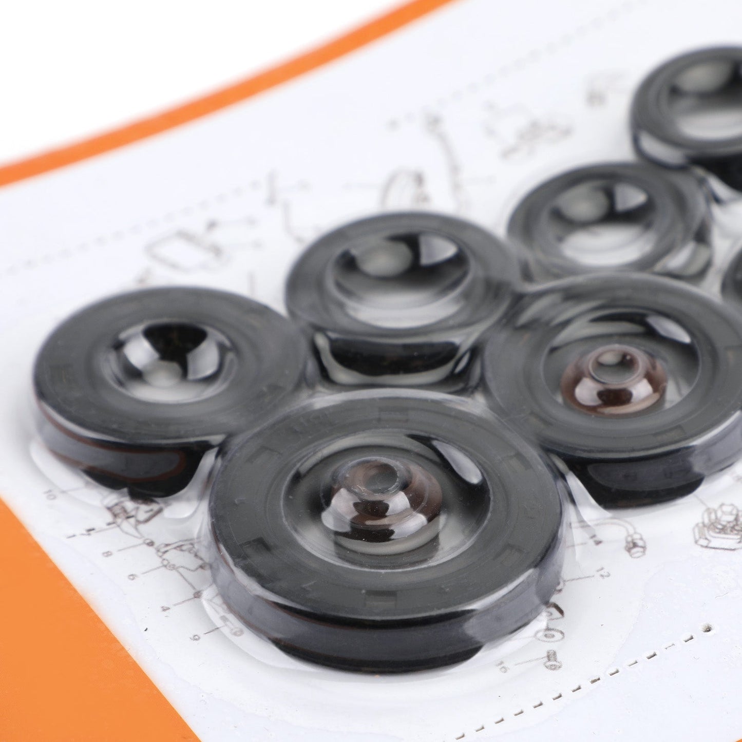 Complete Engine Oil Seal Crankcase Kit 9pcs for Honda XL185 XL185S XL200R 79-93