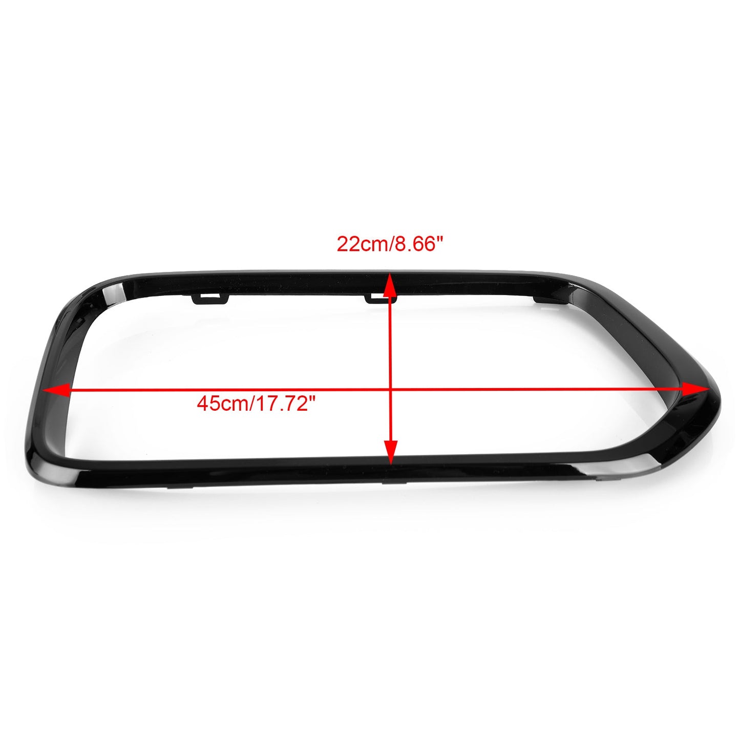 2018-2023 BMW X2 F39 sDrive18i/xDrive20i/sDrive20i/xDrive25e/M35i Gloss Black Front Bumper Grill Frame Cover Trim