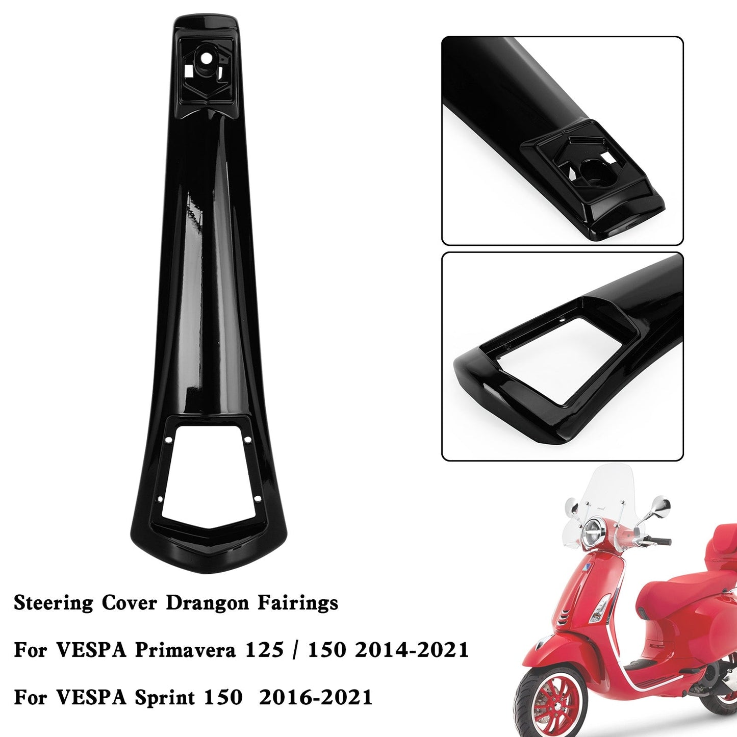 Carenado de bocina de dirección ABS para VESPA Sprint Primavera 125/150 2014-2021