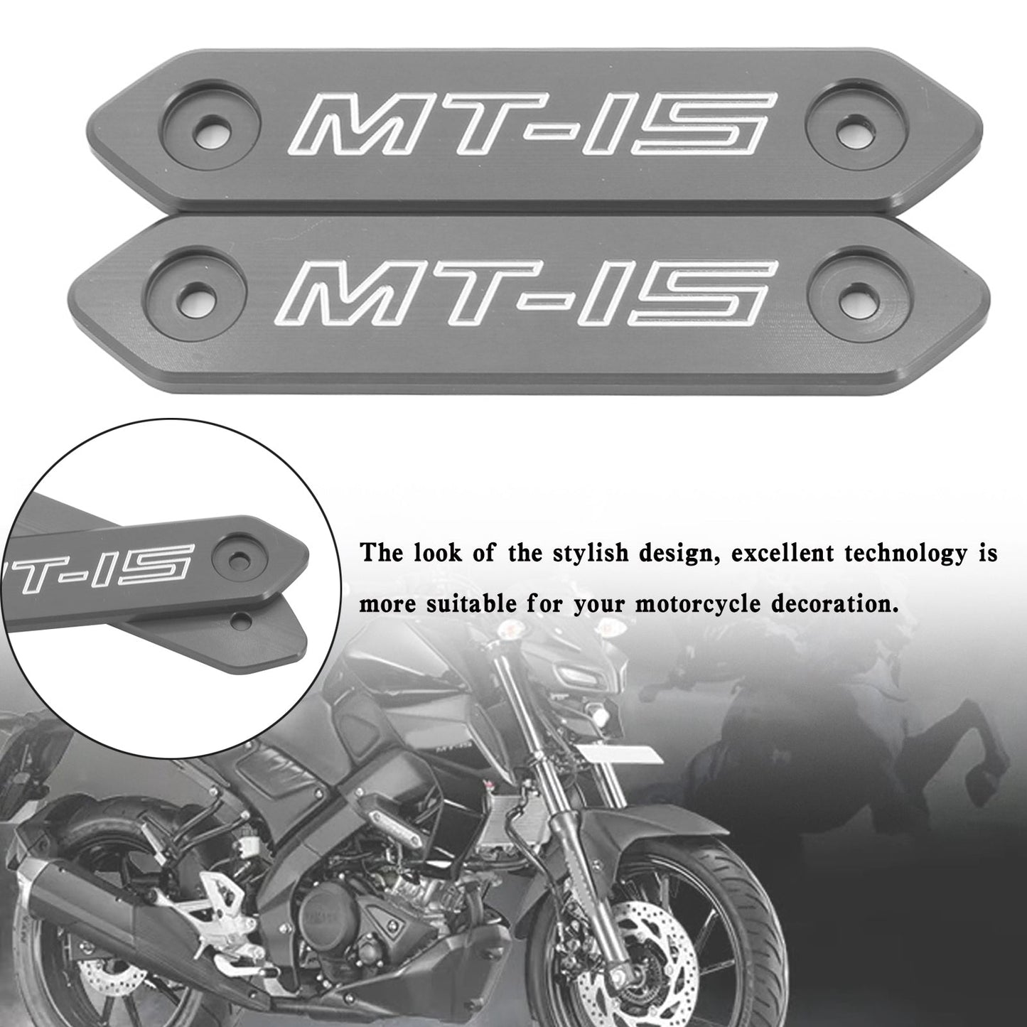 Cubierta de carrocería de aleación de aluminio para Yamaha MT 15 MT-15 MT15 2018-2020