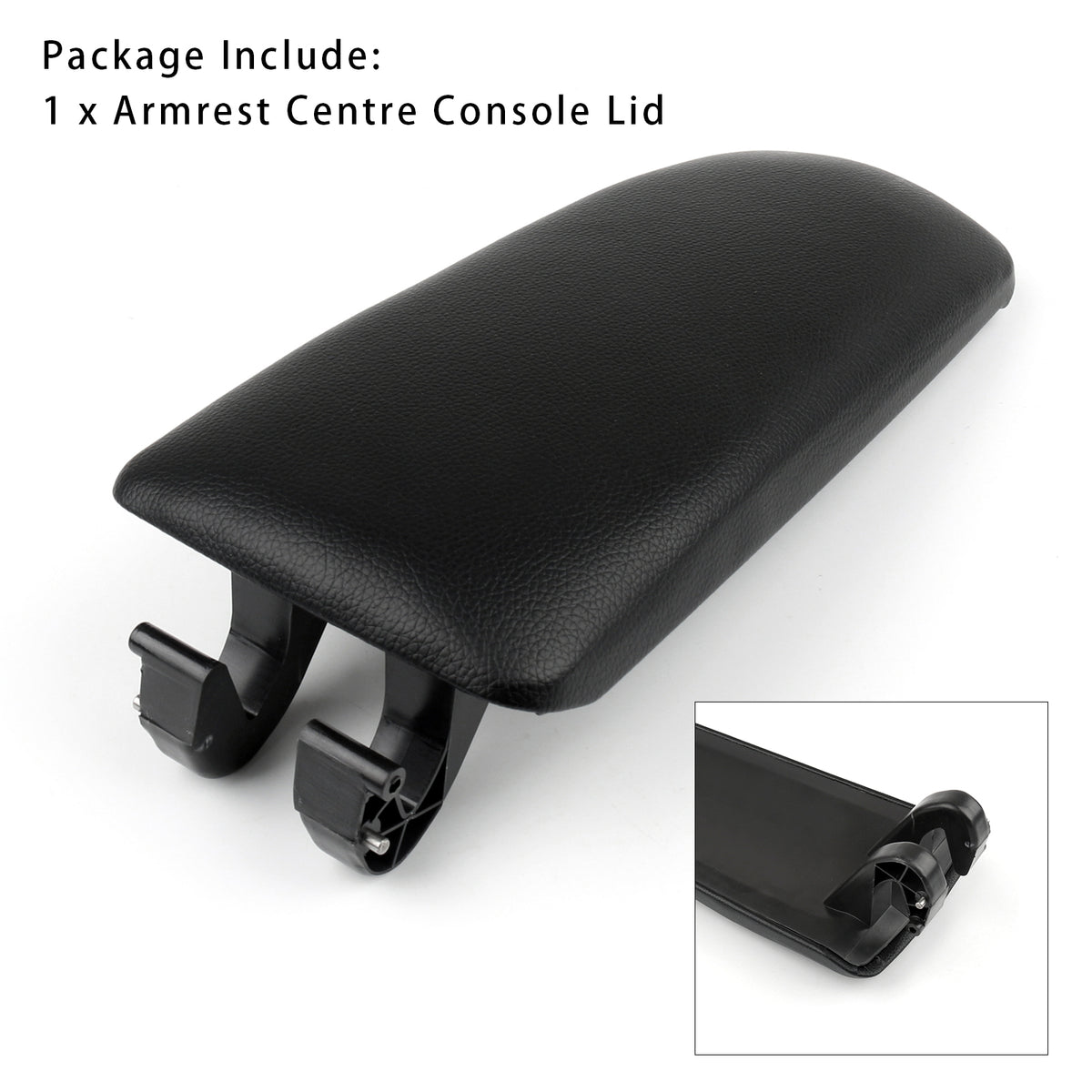 2001-2008 Audi A4 B6 B7 8E0864245E Black Leather Armrest Centre Console Lid