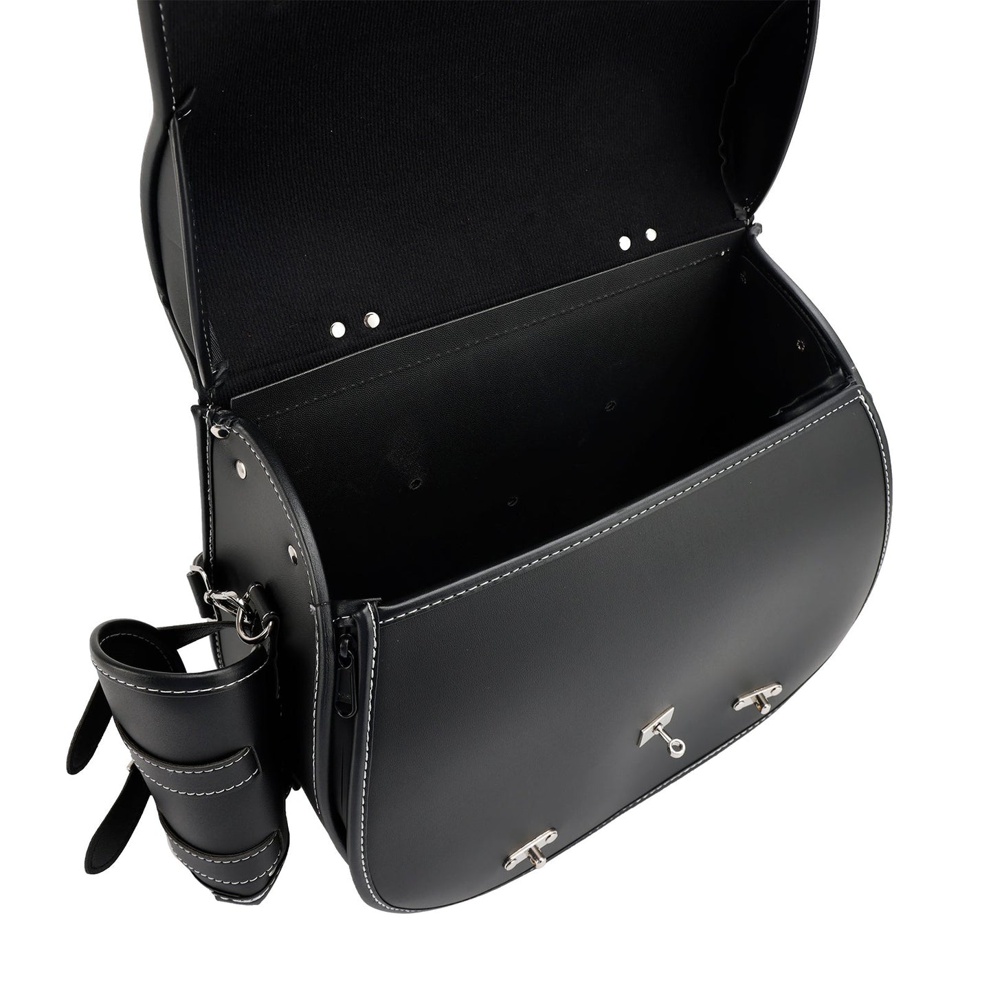 Sacoche latérale à dégagement rapide pour outils et bagages, pochette de rangement épaisse noire pour moteur
