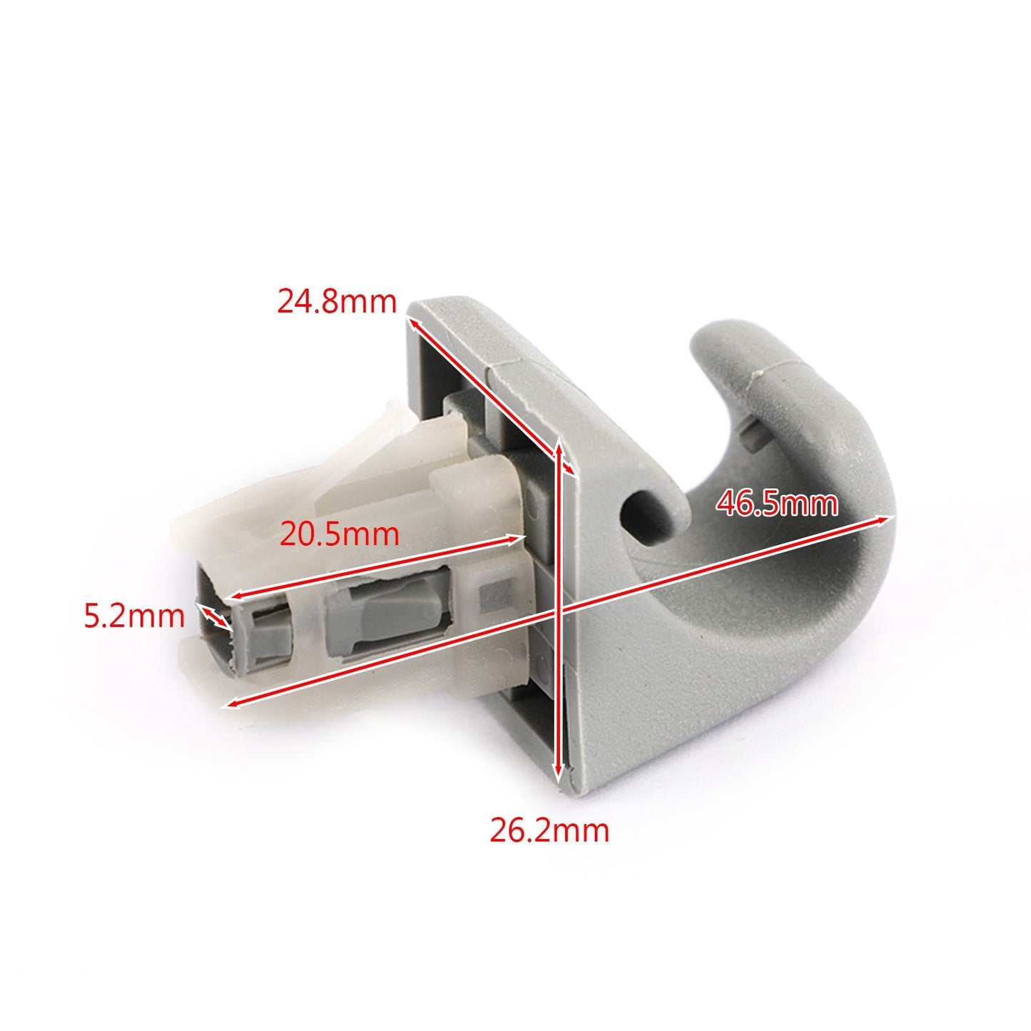 Gray Sun Visor Clip Fits For TOYOTA Camry Corolla Highlander RAV4 Prius Solara