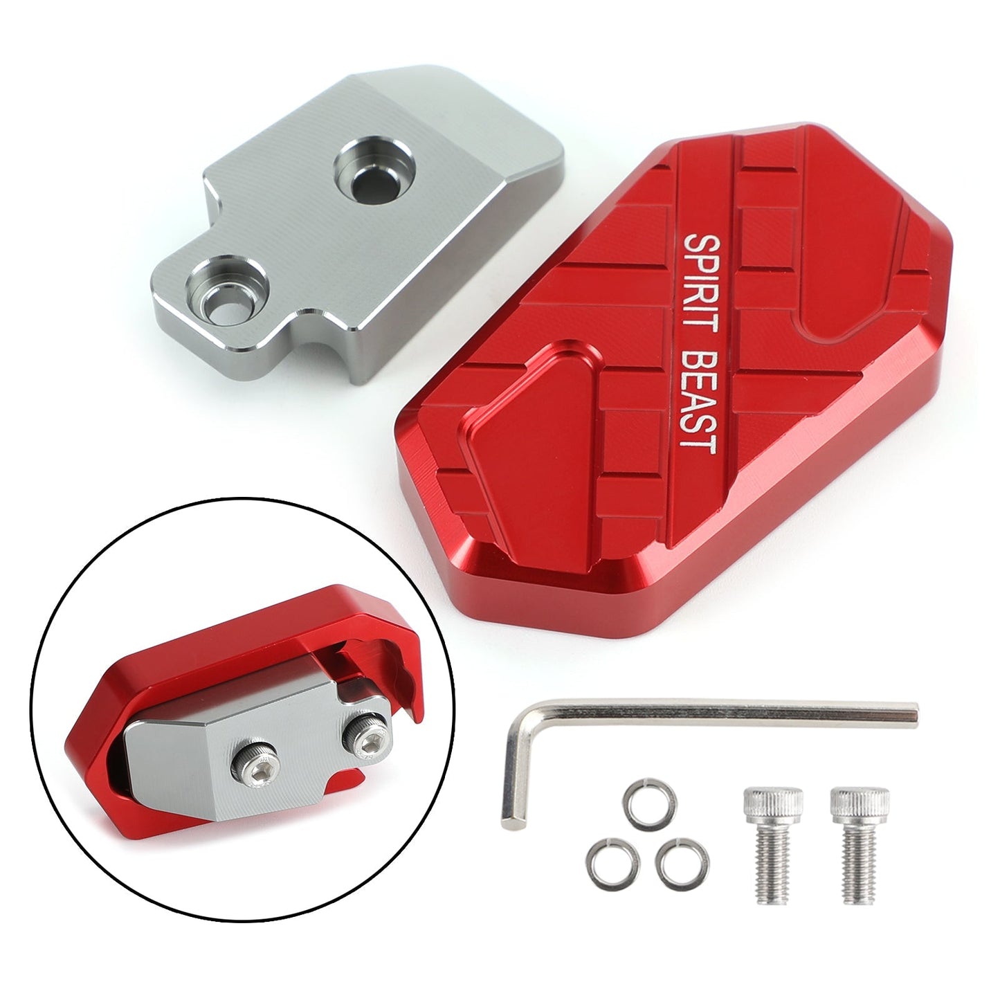 Extensión De Pedal De Freno De Aluminio Ampliadora De Clavijas Para Honda Cm 300 Rebel 2021 Titanio