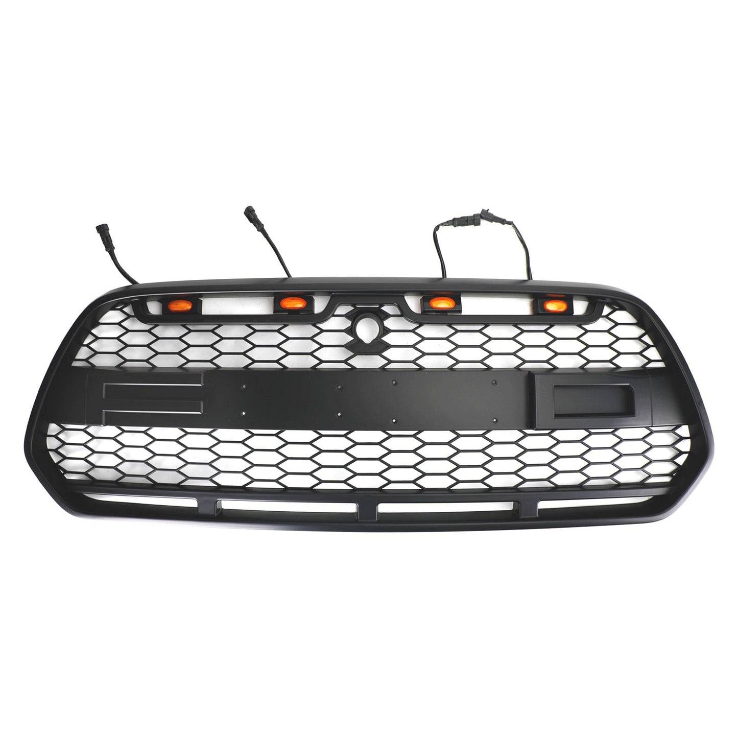 2015-2018 FORD TRANSIT MK8 Matt Black Front Bumper Grille Grill w/LED Raptor Style Generic