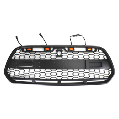 2015-2018 FORD TRANSIT MK8 Matt Black Front Bumper Grille Grill w/LED Raptor Style Generic