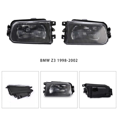 1998-2002 BMW Z3 Pair Front Bumper Fog Light Lamps Without Bulbs 63178360575 63178381977