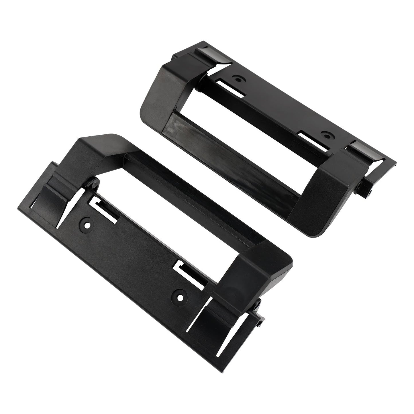 2 soportes para manijas de puerta de refrigerador de RV con herrajes negros para Dometic 3316882900