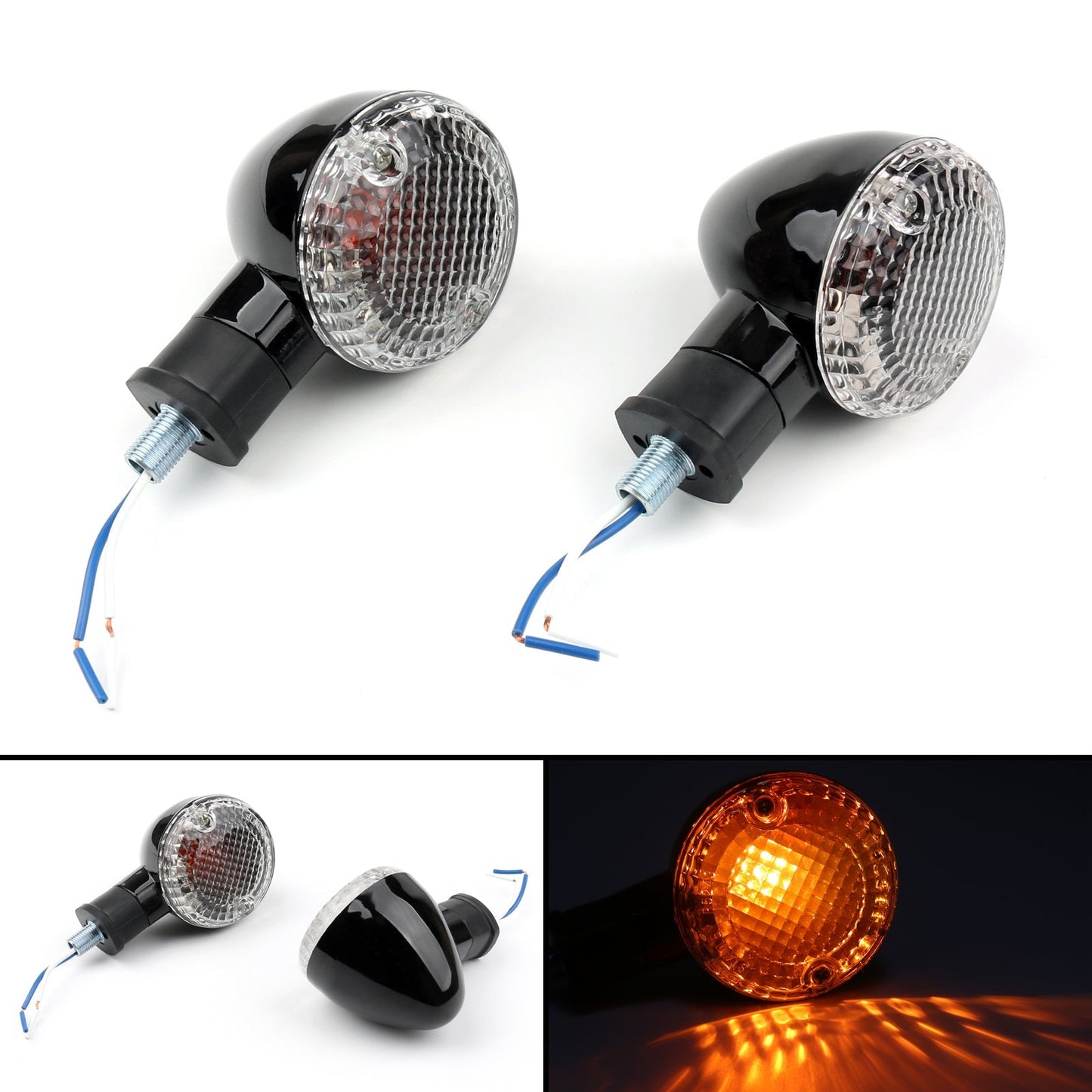 Clignotants Bullet pour Kawasaki Vulcan 800 et Yamaha Road Star