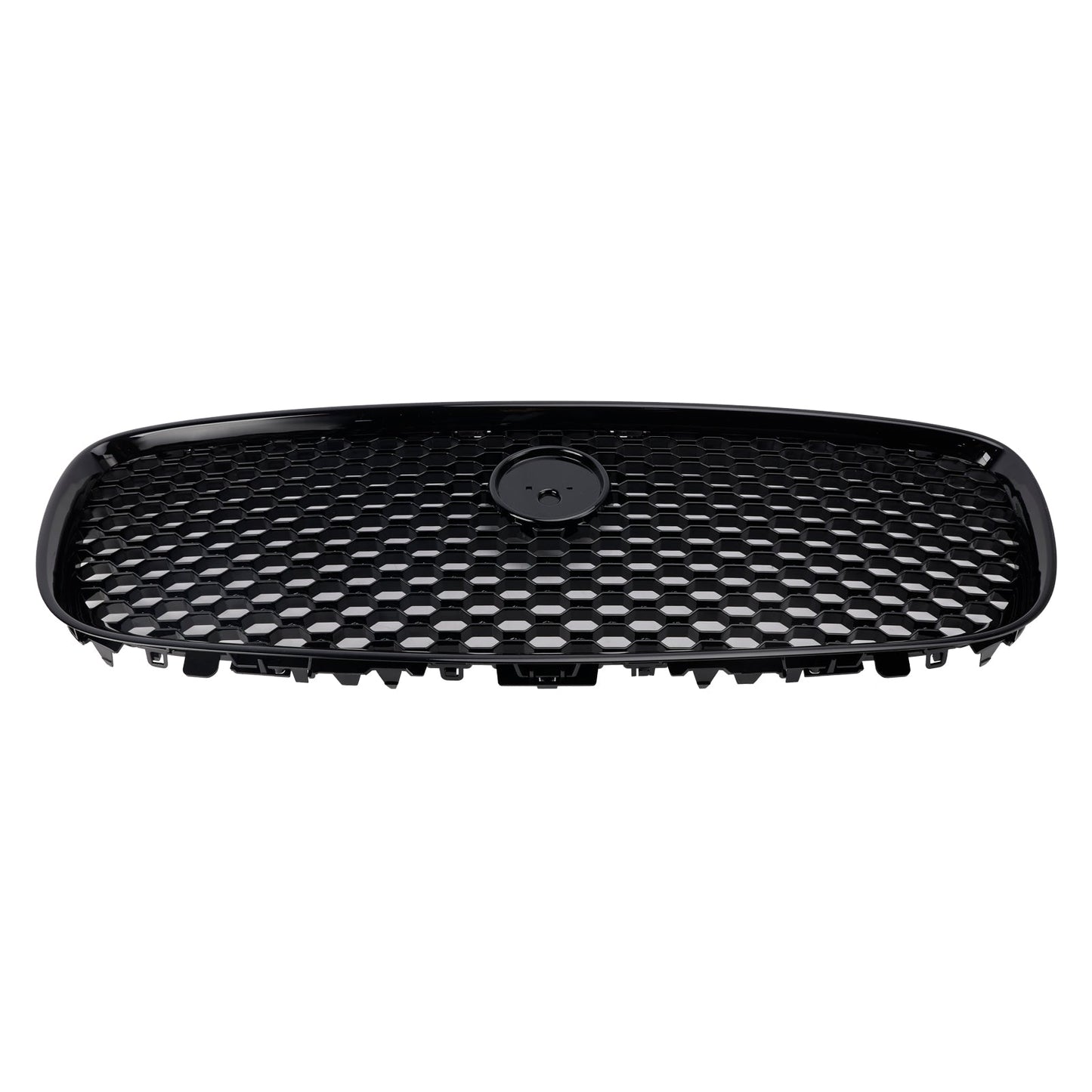 2016-2019 Jaguar XF XF-R Style Front Bumper Grill Grille Gloss Black