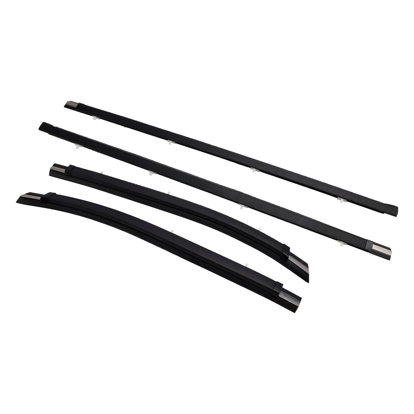 2000-2004 Toyota Tacoma 4pcs KT2023 Front Door Window Belt Weatherstrip Trim Seal
