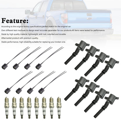 2007-2008 Ford Explorer Sport Trac 8X lgnition Coil +Spark Plug+Connector FD508 DG511