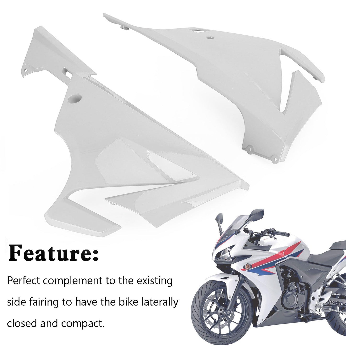 Capot de carénage de panneau latéral pour Honda CBR500R 2019-2021