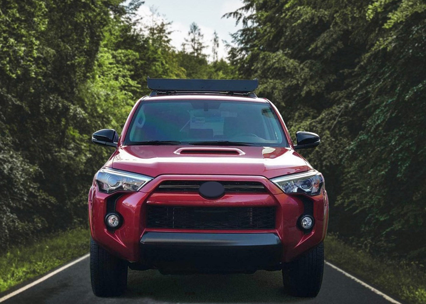 Garniture de calandre centrale avant noire mate pour Toyota 4Runner 2020-2021