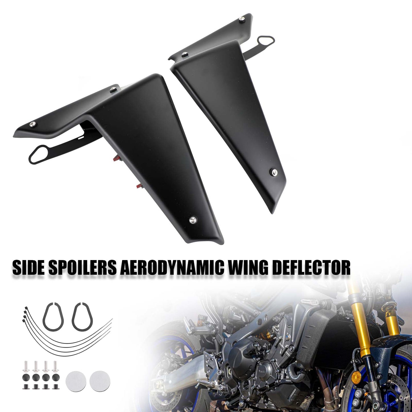 Déflecteurs d'ailes aérodynamiques latéraux pour YAMAHA MT-09 SP FZ09 2021-2022
