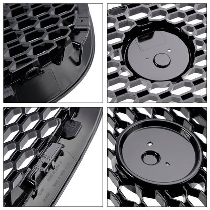 Jaguar XF 2016-2019 XF-R Style Grille Front Bumper Gloss Black Replacement Grill