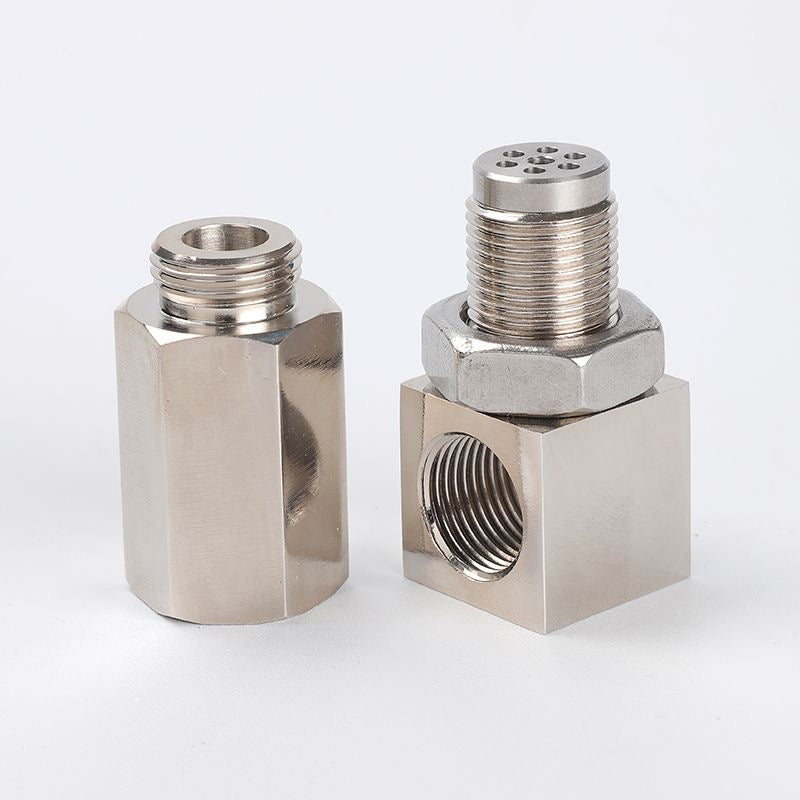 Espaciador de sensor de O2 de 90 grados compacto y universal CEL Eliminator