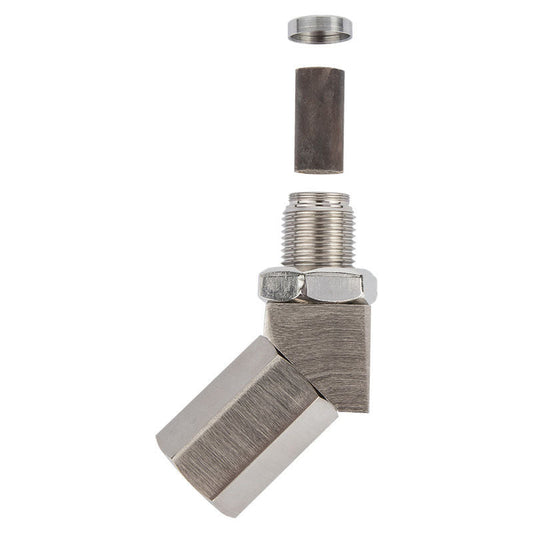 135 Degree O2 Sensor Adapter M18X1.5 Fix P0420&P0421 Codes Mini Catalytic Converter Adapter CEL Light