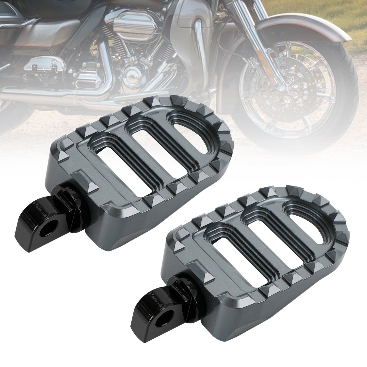 Repose-pieds avant pour Dyna Sportster 883 Electra Glide Road Glide