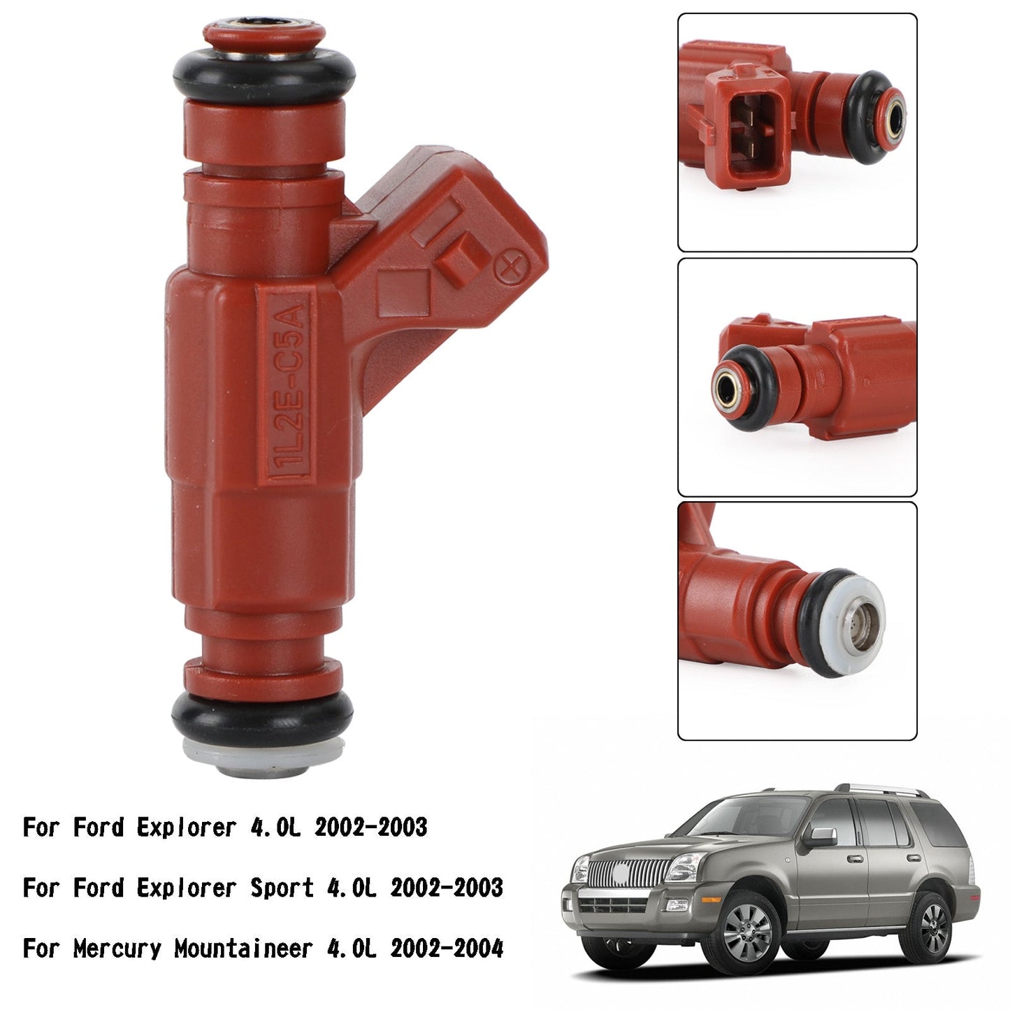 6PCS Fuel injectors 0280156028 1L2E-C5A 822-11139 Fit 2002-2003 Ford Explorer 4.0L 2002-2004 Mercury Mountaineer 4.0L