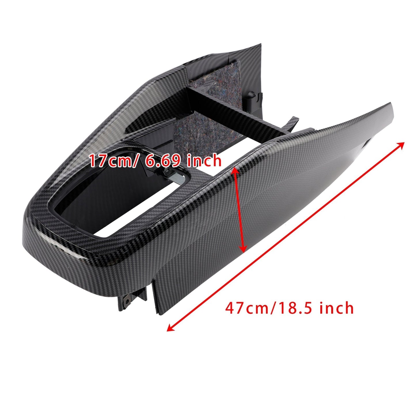 Moldura de consola central con patrón de fibra de carbono para Volkswagen Golf Jetta 1999-2005, 1J1863201D