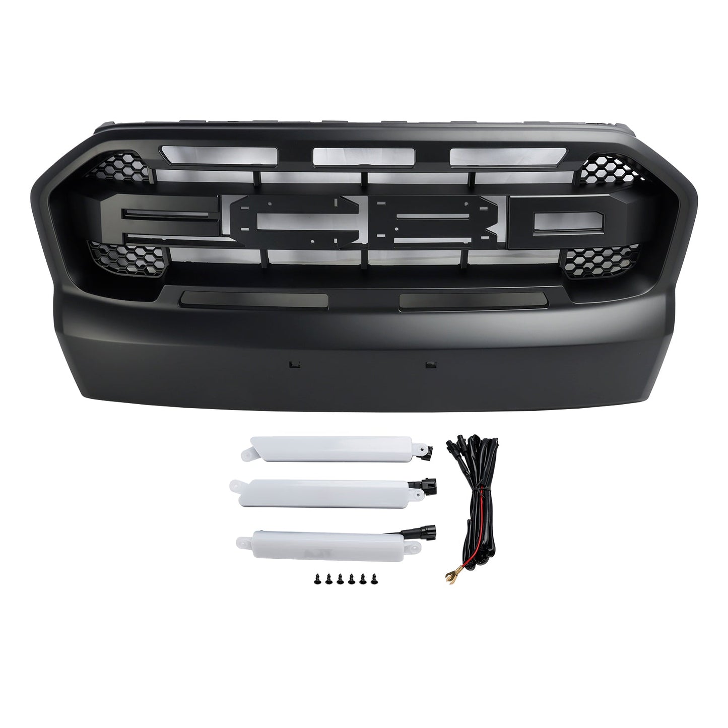 Raptor Style Front Bumper Grill Grille Fit Ford Ranger 2015-2019 T7 W/LED