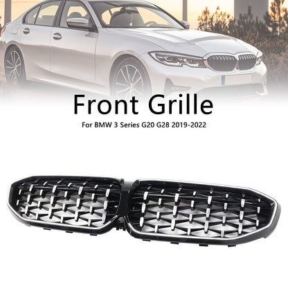 2019-2022 Chorme Diamond Kidney Grille Grill 51138072085 Fit BMW 3 Series G20