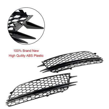 Audi 2012-2015 A6 C7 2PCS Front Fog Light Cover Bezel Bumper Grille