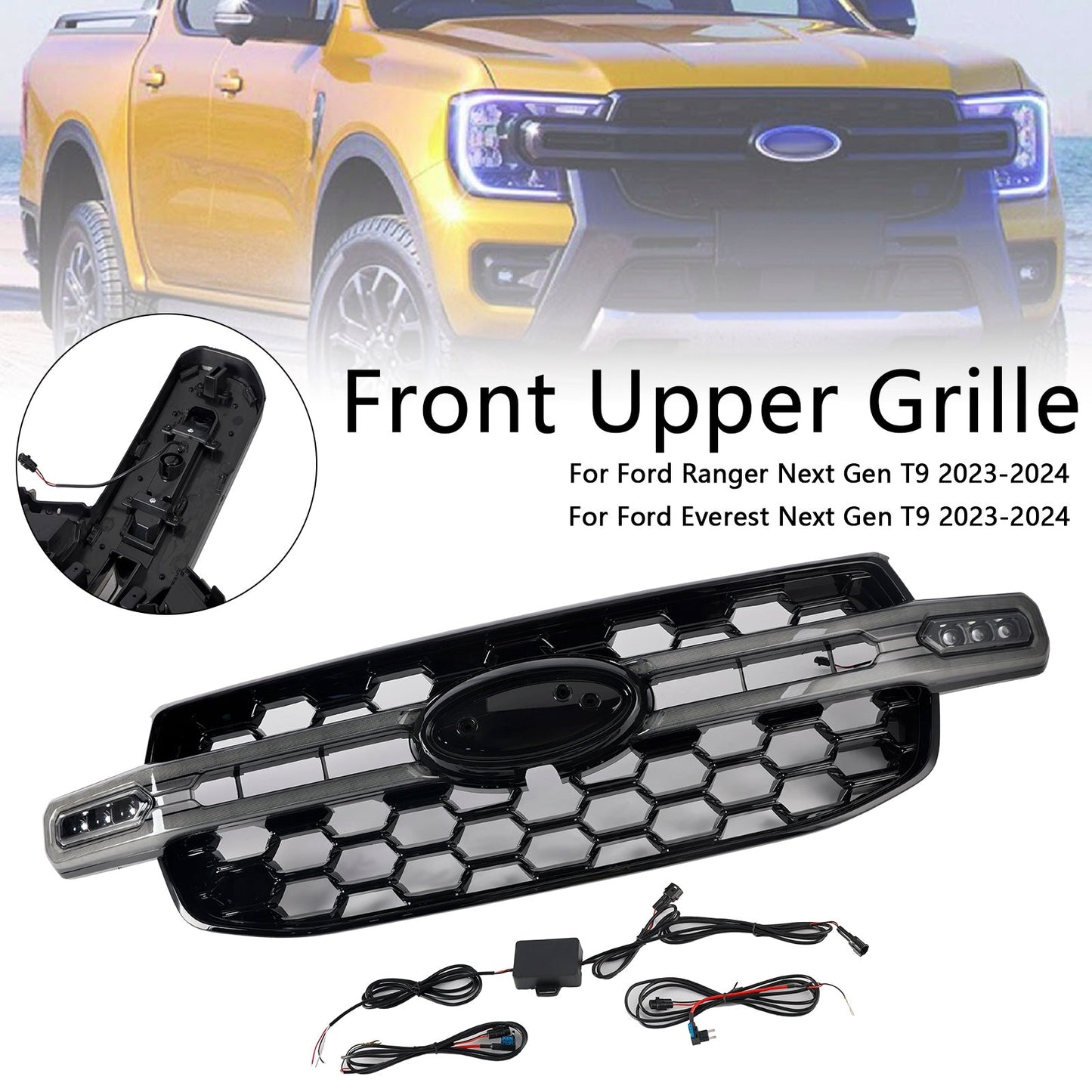 2023-2024 Ford Ranger Everest Next Gen Wildtrak Front Bumper Grille Grill