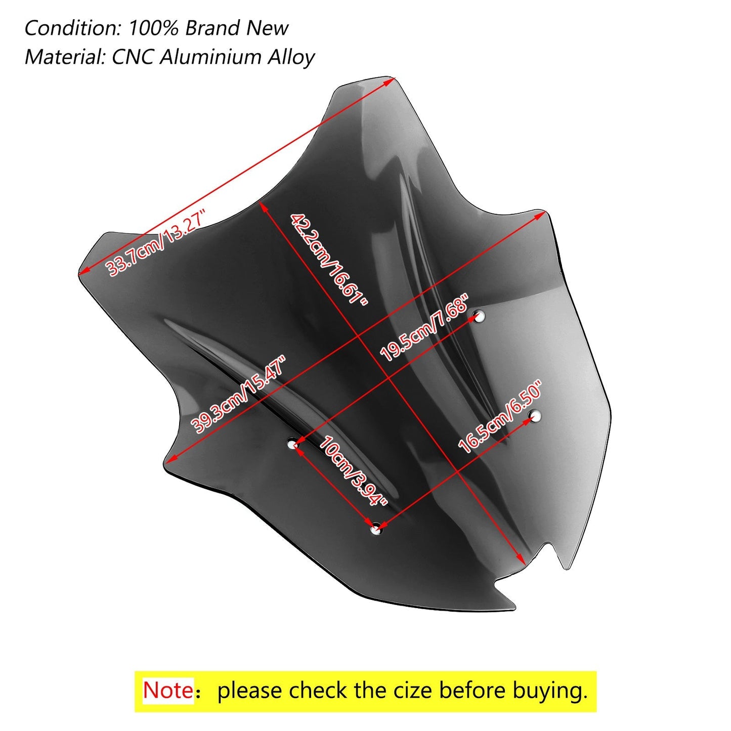 Pare-brise de moto pour Kawasaki Ninja 1000 Z1000SX 2017-2019