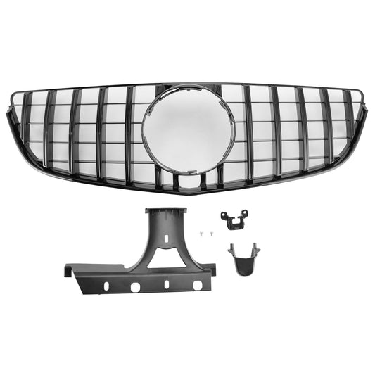 2014-2017 Mercedes Benz E-Class W207 C207 Coupe GTR Style Grille Front Bumper Black Replacement Grille