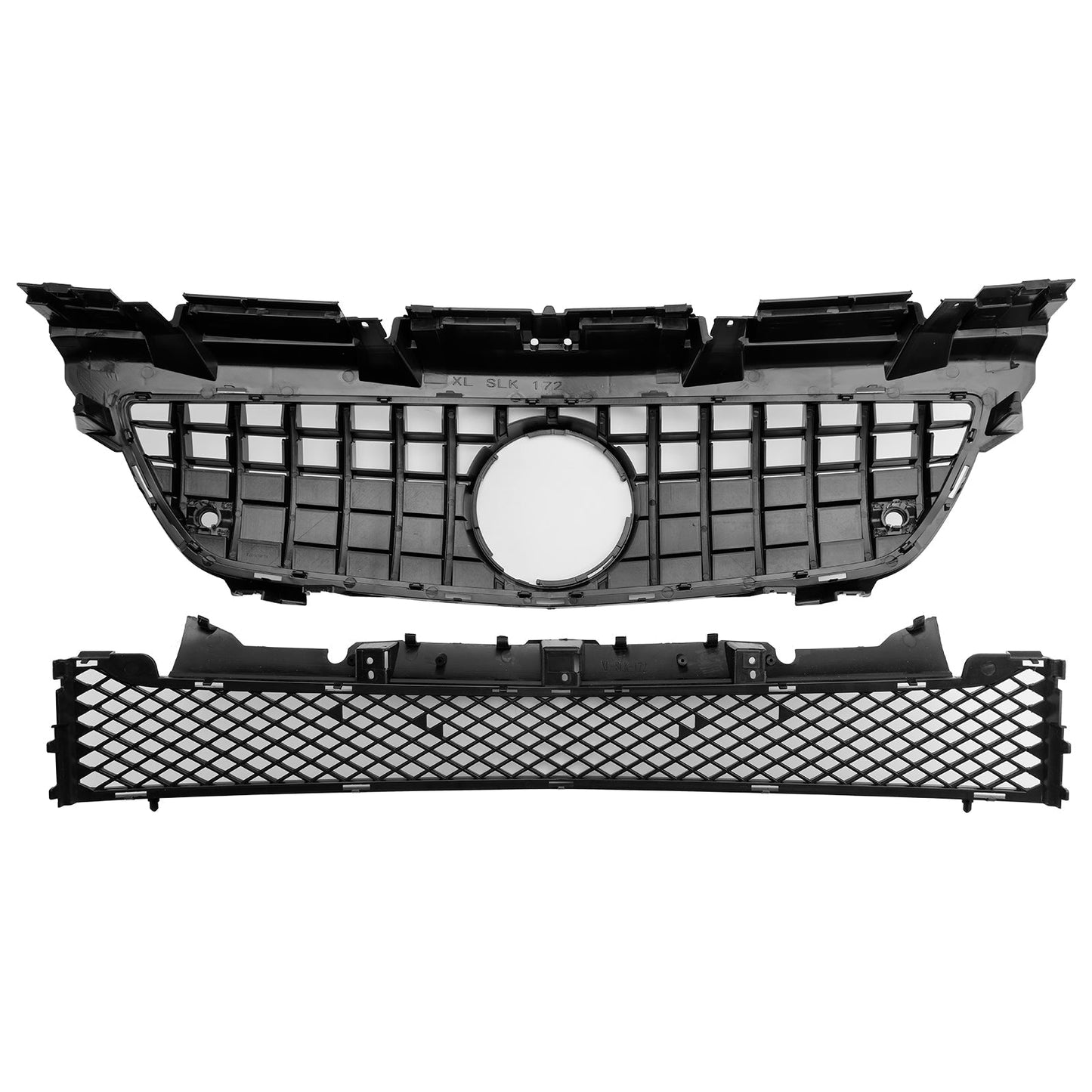 2011-2016 Mercedes-Benz SLK-Class R172 SLK55 Chrome Front Upper Lower Grille A1728880160