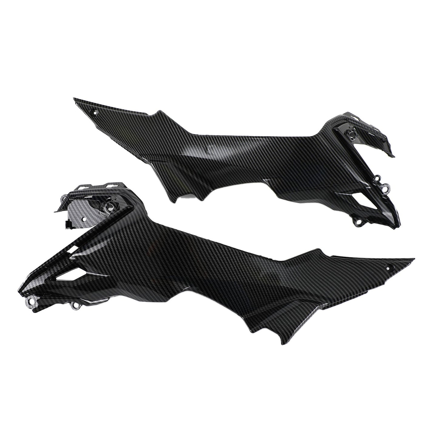 Carbon Tank Side Cover panel Trim fairing Fit For Kawasaki Z650 2017-2020