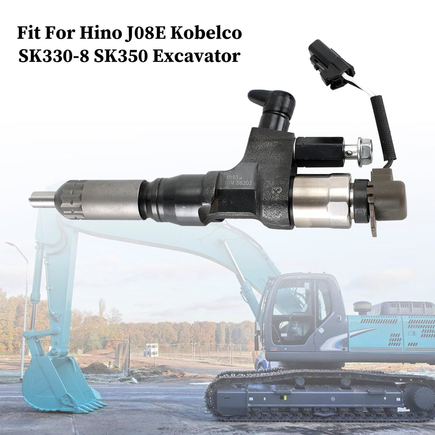 Injecteurs de carburant pour excavatrice Hino J08E Kobelco SK330-8 SK350 095000-6593 CB84034501S 23670-E0010 VH23670E0011