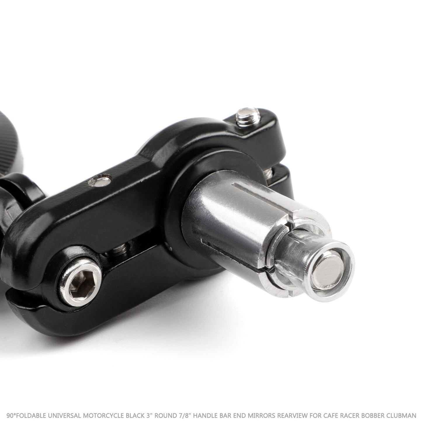 Rétroviseurs latéraux universels pliables CNC pour moto, 7/8" et 3"