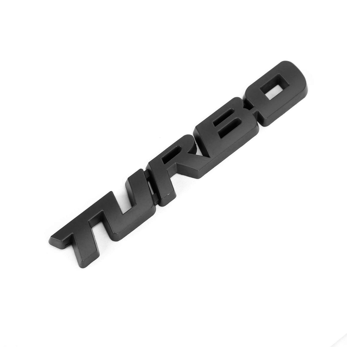 Metal 3D Turbo Logo Car Emblem Badge Sticker Trunk Bumper Decal Black