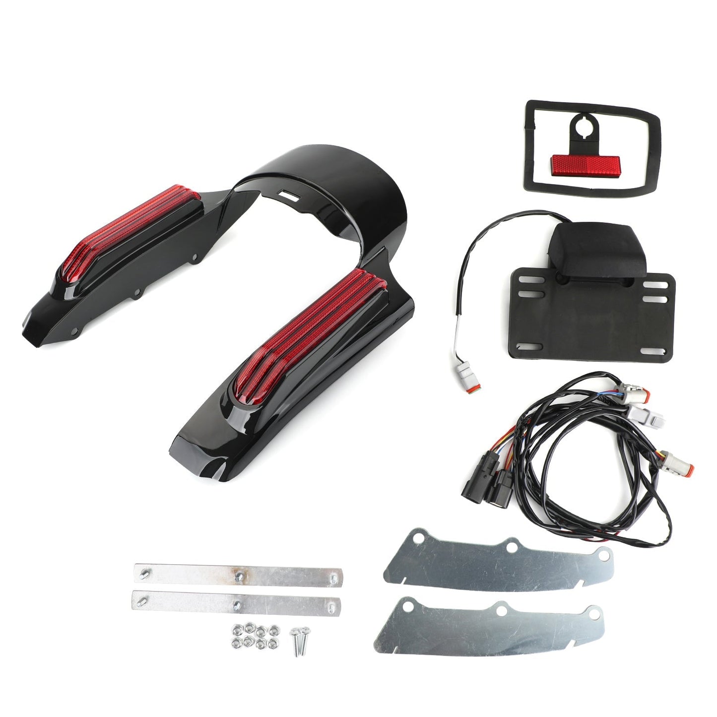 Feu de garde-boue arrière à LED pour Touring Road King FLHR Street Glide FLHX
